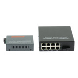 1 Transceptor Fibra Óptica Solo Modo Medios Ethernet 2x .