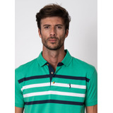 Camisa Polo Aleatory Listrada Concept Verde