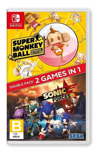 Sonic Forces, Super Monkey Ball: Banana Blitz Hd Double Pack Standard Edition Sega Nintendo Switch Físico