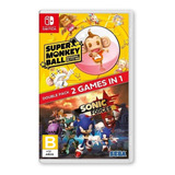 Sonic Forces, Super Monkey Ball: Banana Blitz Hd Double Pack Standard Edition Sega Nintendo Switch Físico