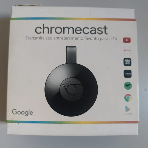 Google Chromecast 2ª Geração B Preto Usado 