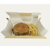 Caja P Hamburguesa Y Papas Combo, 75 Pzas 8 Cms De Alto 