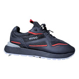 Tenis Hugo Boss De Hombre Talla 6 Mx Premium Rojo/negro Ua6d