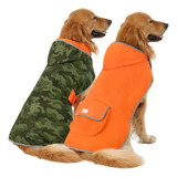 Chubasquero Reversible Para Perros Hde, Con Capucha, Imperme