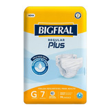 Fralda Geriátrica Bigfral Plus Regular G Com 7 Tiras