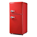 Tymyp Refrigerador Retro Con Congelador De 3.2 Pies Cubicos