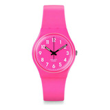 Reloj Swatch Dragon Fruit Correa Silicona P/ Dama Swgp128k Color De La Malla Rosa