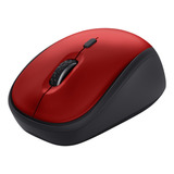 Mouse Inalámbrico Trust Yvi+ Pequeño Silencioso 1600dpi Rojo