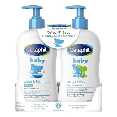 Cetaphil Pack Baby Wash & Shampoo + Daily Lotion Para Bebé