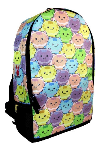 Mochila Gato Kawaii Helado Escolar Juvenil Gatitos Cute