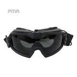 Óculos Goggles Fma Com Cooler Airsoft Paintball Cor Preto