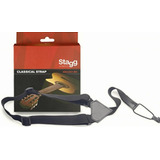 Stagg Sncl001-bk Correa De Nailon Para Guitarras Clásicas Y