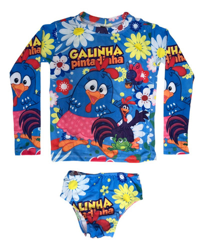 Camisa Infantil Feminina Com Proteção Solar Uv Maiô Biquini