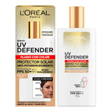 Loreal Uv Defender Fluido Color Medio Fps50 X 40 Gr