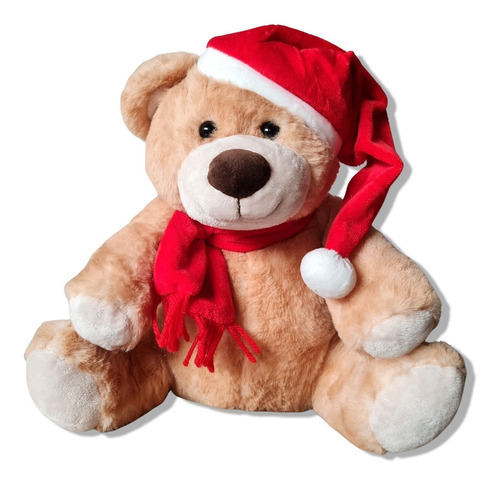 Urso Natalino Fofo Nude E Vermelho George Natal Prime G