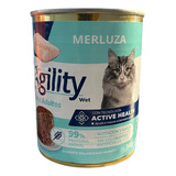 Agility Alimento Humedo Gatos Sabor Merluza X 6 Latas 340gr