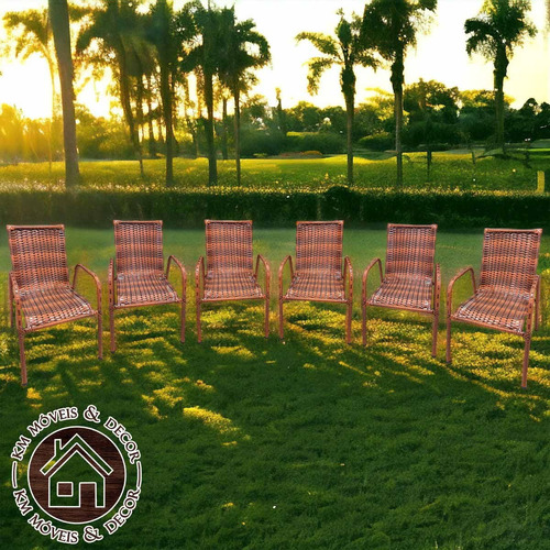 Cadeiras Jardim Alta Qualidade Kit Resistente Sol Externa