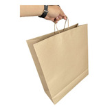 Bolsa Papel Kraft Jumbo 42x15x47  Sin Impresión 200 Pz