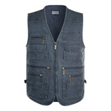 Retro Clothes Men's Jeans Vest Cotton Vest .