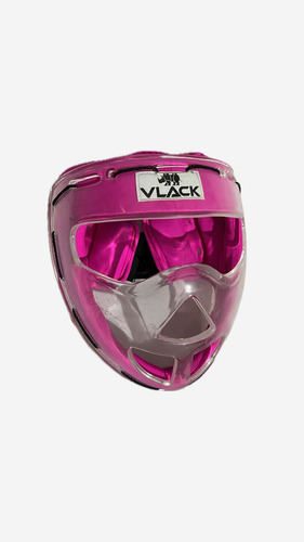 Mascara Vlack Full Protection Fucsia Hockey - Con Detalles