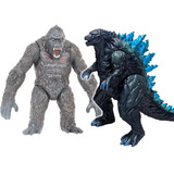 Boneco King Kong 18cm + Godzilla 16cm + Brinde - Promoção!!!