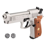 Beretta 92fs Nickel Madera Pellets Co2 4.5mm Xchws C