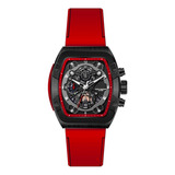 Reloj G-force Original H3994g Cronografo Rojo + Estuche