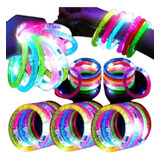 10 Pulseras  Acrilico Con Led Surtidas. Gorcie