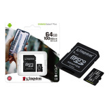 Cartão De Memória Micro Sd Kingston 64gb  100mbs Original 