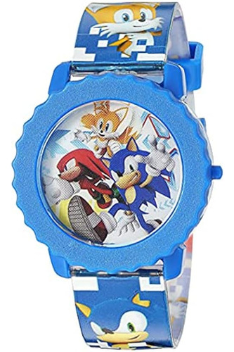 Reloj Cuarzo Digital Para Niños 37mm Sonic The Hedgehog ;o