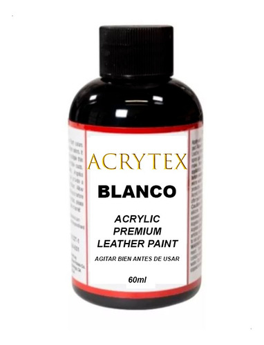 Pintura Blanca Para Zapatillas 60ml Cuero Telas