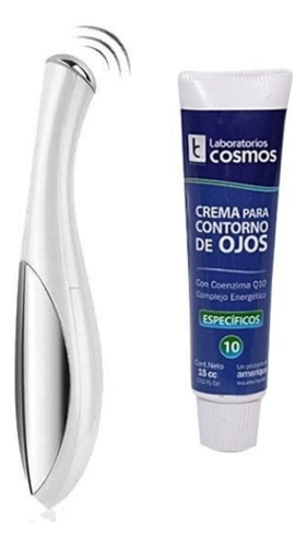 Combo Facial Masajeador Contorno De Ojos Y Labios + Crema