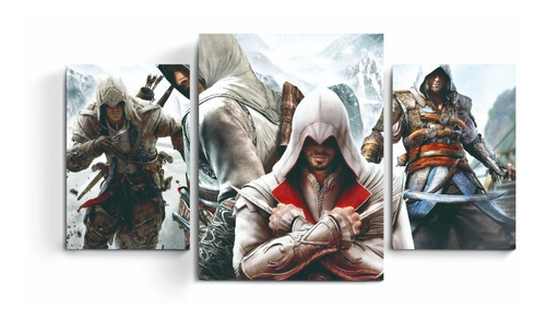 Cuadros Tripticos Assassins Creed Desmond Miles Xbox Ps3