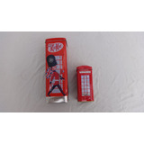 Lote X2 Lata Cabina Telefono Ingles Coleccion Kitkat Decorac