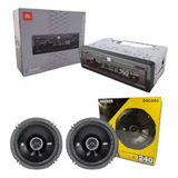 Estereo Jbl Aux Usb Bt+bocinas 6.5 Kiker 