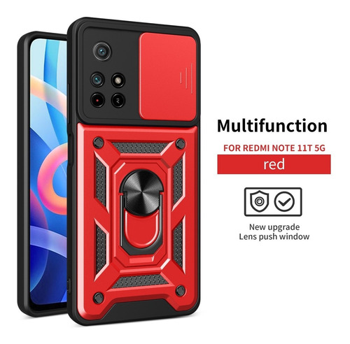 Funda Para Xiaomi Tapa Deslizante Case + Cristal Templado