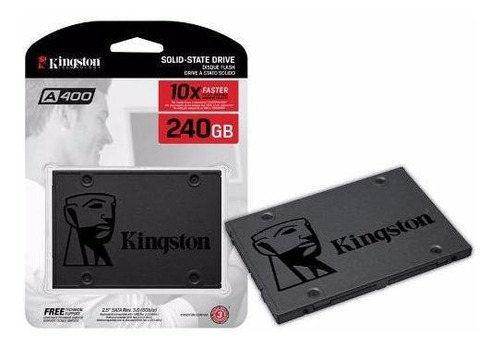 Ssd Kingston 2.5´ 240gb A400 Sata Ill Leituras: 500mbs