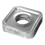 Papel Aluminio Tapas Para Quemadores 40 Unid 21x21.5cmn