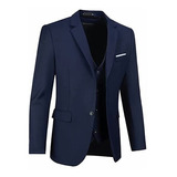 Saco Blazer Negro, Casual Hombre Moda, Confort Fit