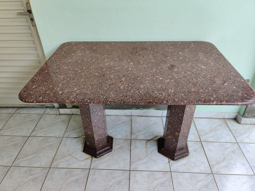 Mesa Sala De Jantar Pedra 1.20 Retangular