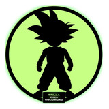 Pegatina Sticker Brilla Oscuridad Dragon Ball Goku Anime 