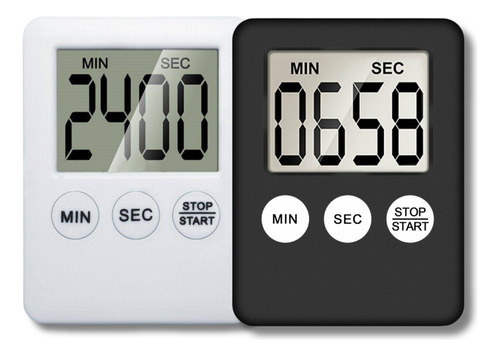 Kit 2 Cronômetro Timer Digital Temporizador Cozinha/academia