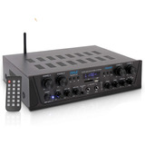 Amplificador Pyle, 500w, 4 Canales, Para Karaoke, Bluetooth