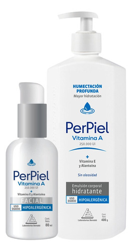 Kit Perpiel Humectación Profunda Corporal+vitamina A Facial