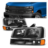 Par De Faros Delanteros Chevy Express 1500/2009 2010 2011