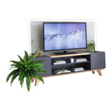 Mueble Para Tv Con Puertas 1800x600x400 Mm Cuerpo Eucalipto 