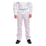 Pantalon Ombu Clasico Blanco Trabajo Grafa Talle 50