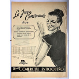 Banco Comercial Antioqueño Antiguo Aviso Publicitario 1950