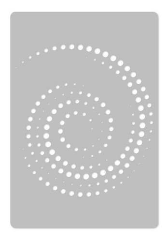 Stencil Decoração Espiral - Estêncil P/ Parede 