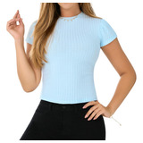 Blusa Alana Azul Claro Para Mujer Croydon